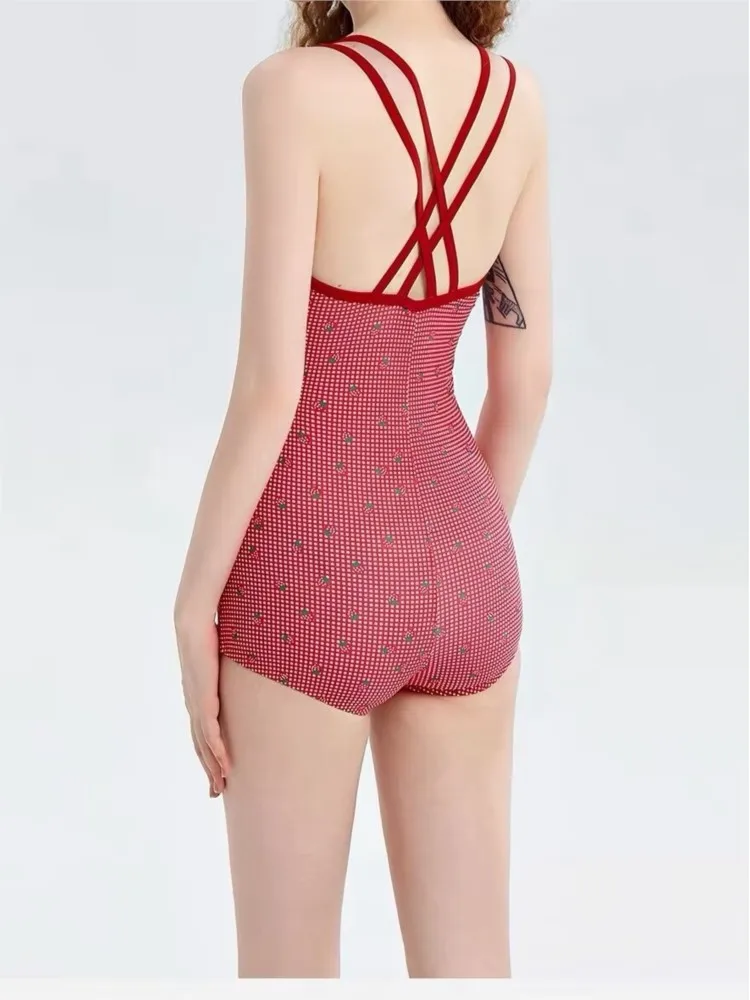 Summer Sexy Strappy Swimsuit One Piece Swimwear Female Bathers Bathing Swimming Swim Suit Beachwear Bikinis For Female