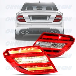 1 Pair LED Tail Light Rear Brake Lamp For Benz W204 European version C63 AMG C180 C200 C250 C300 C350 2011 2012 2013 2014