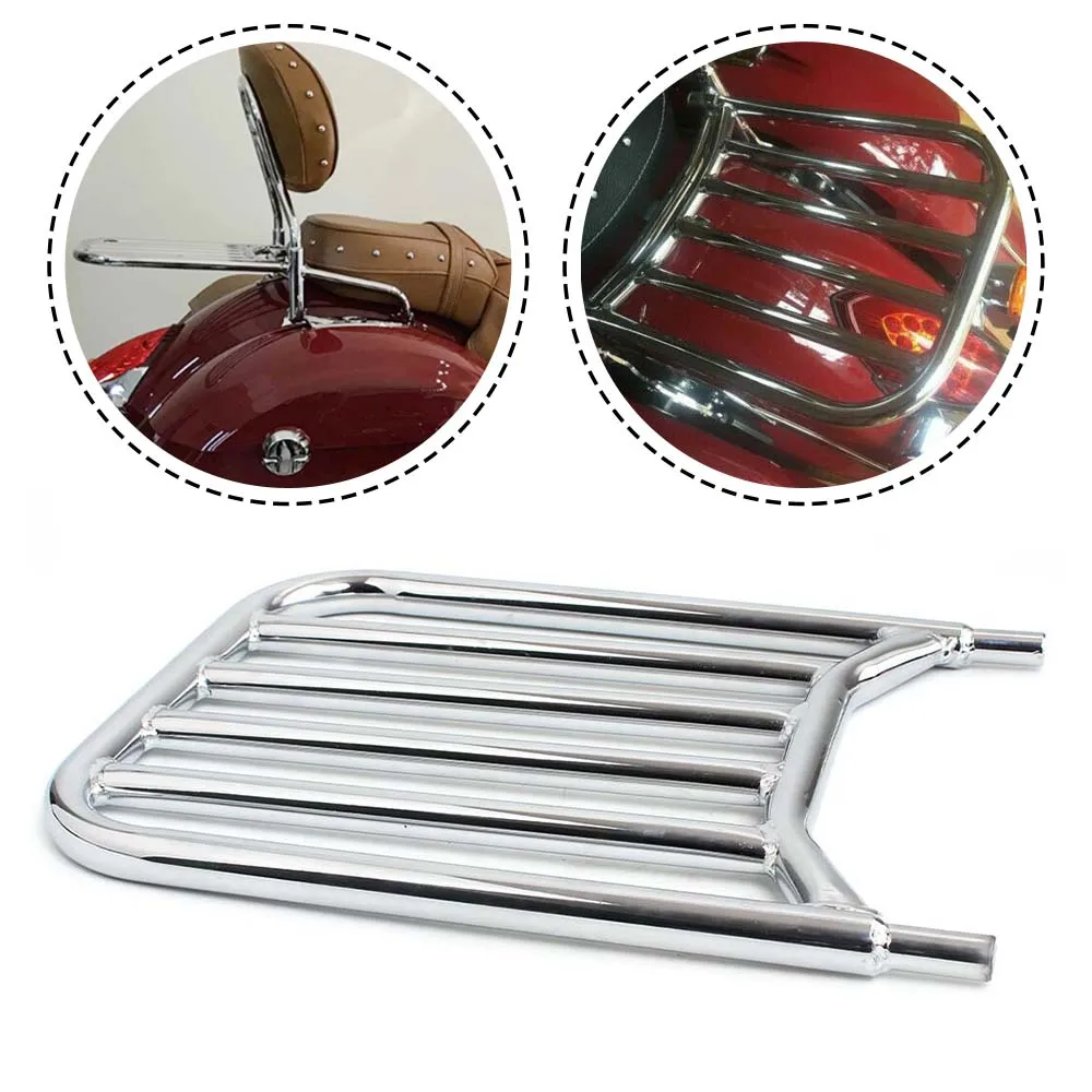 

New ! Motorcycle Rear Seat Luggage Rack Support Shelf Steel Fits For Indian Chieftain Roadmaster Chief 2014-2022 Accessorry