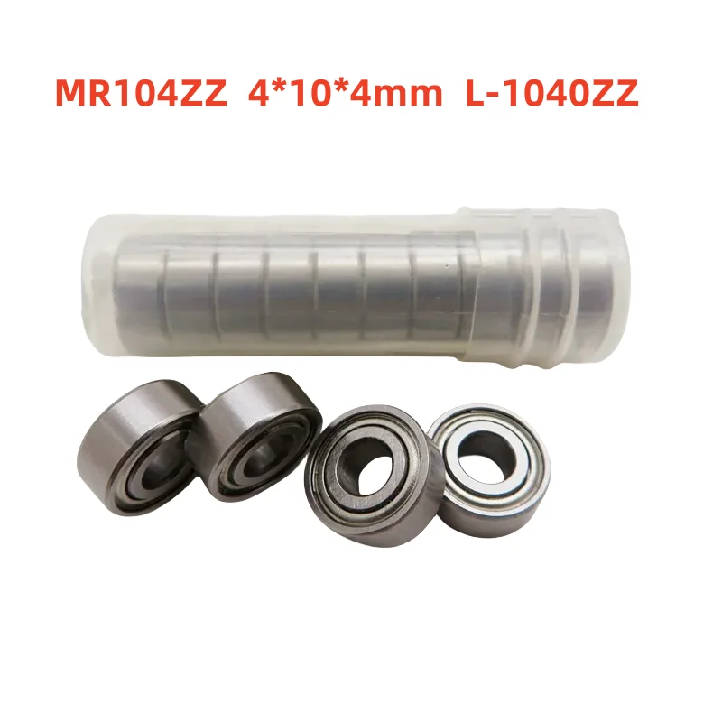 

50pcs-500pcs miniature ball bearing MR104ZZ 4*10*4mm L-1040ZZ deep groove ball bearings MR104 MR104Z 4x10x4 mm model bearing