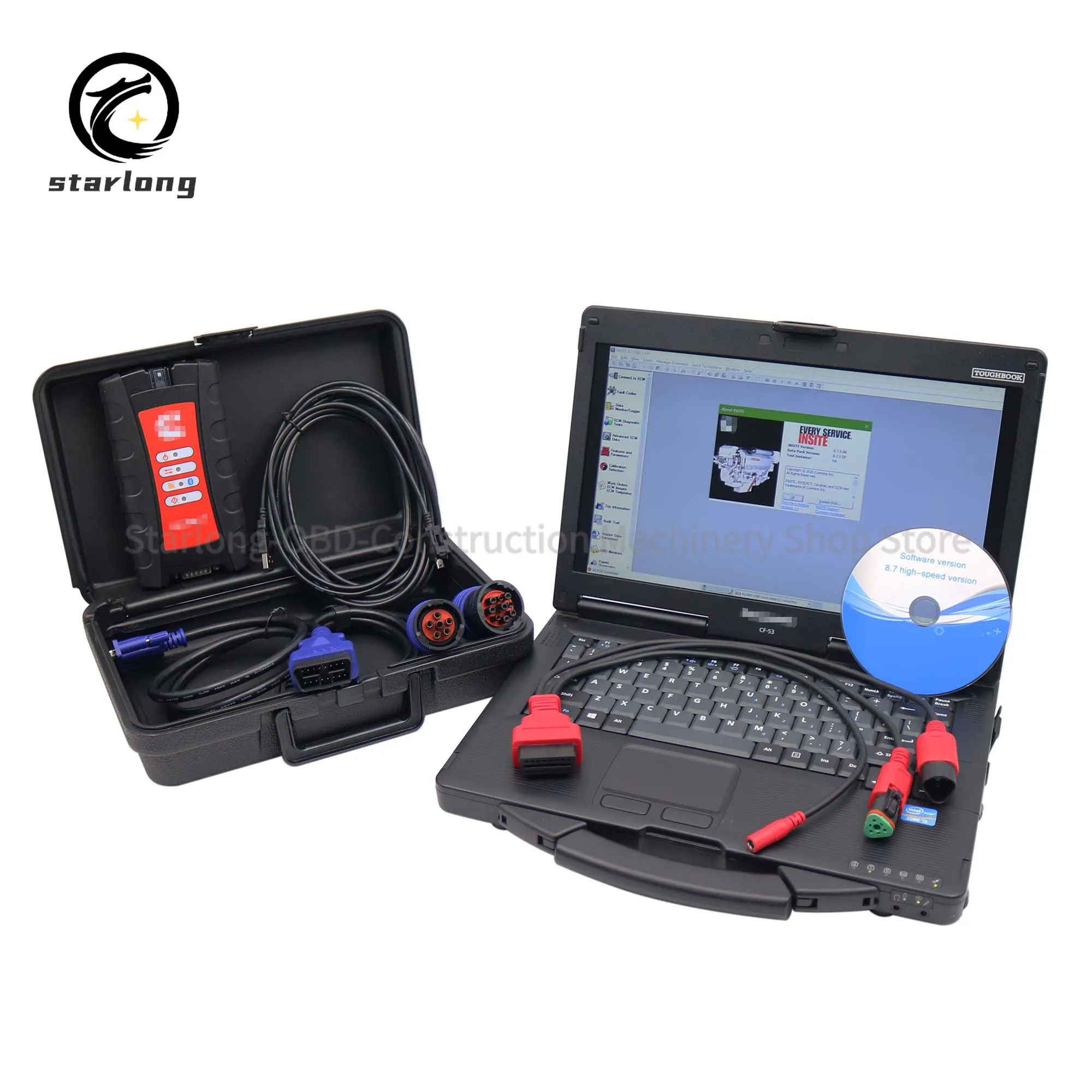 for Cummins Inline 7 Data Link Diesel Truck Diagnostic Tool 5572620 5299899 INLINE7 (Tool with 9.0 Software)