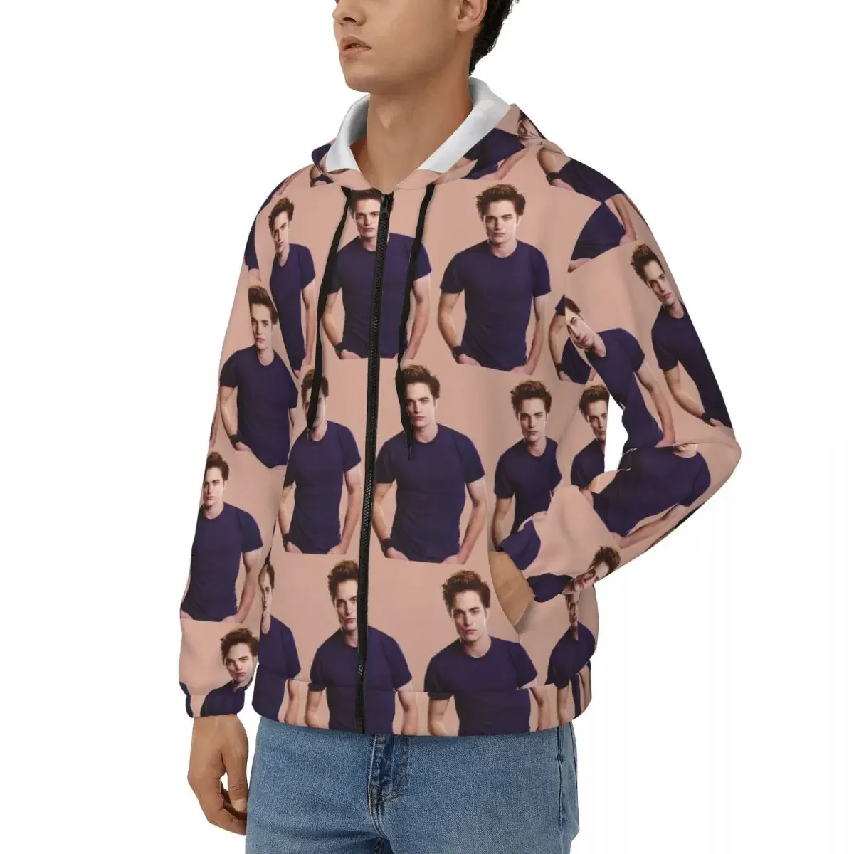 الشفق ساغا إدوارد كولين قلنسوة بسحاب الهيب هوب البلوز الخريف الشتاء الرجال النساء بلوزات طويلة الأكمام بلايز