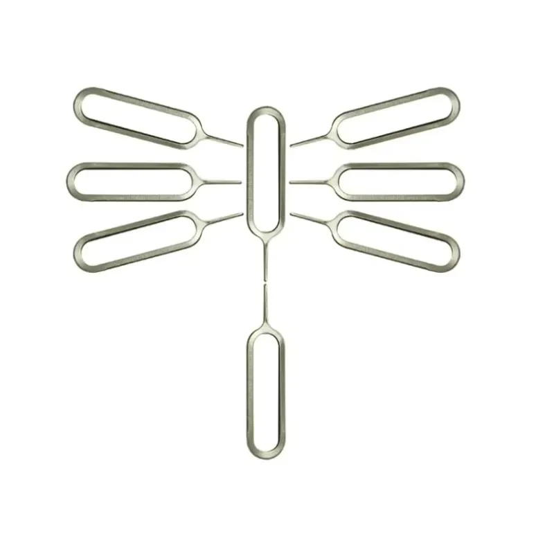 Agulha de cartão personalizada de alta qualidade para telefones celulares Android e Apple Produto de metal com pino de aço inoxidável superior