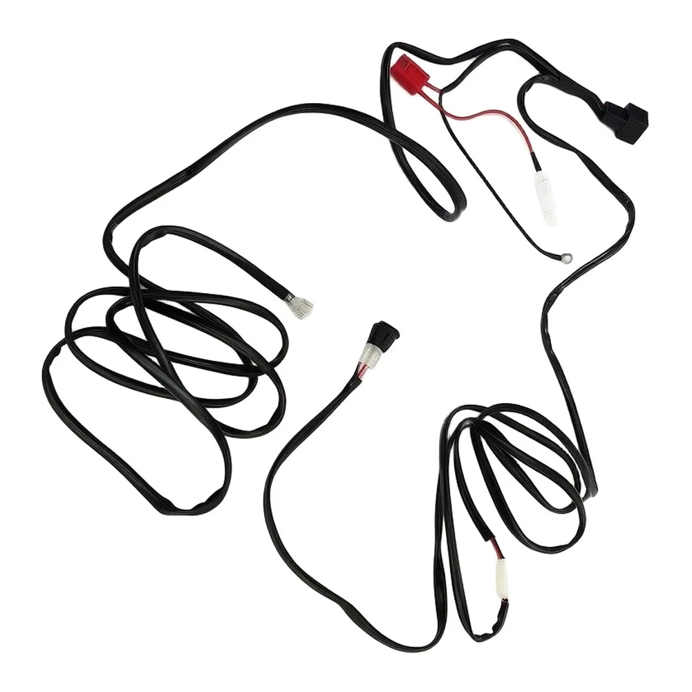 Automotive Off-Road Wiring Harness for 12V For work Lights Fog Lights Headlight 16A Black ABS Direct Replacement