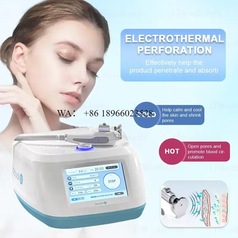 WMWMNU for Cold and Hot Electroporation Professional Facial No Injector No Pain for Rejuvenation As Home