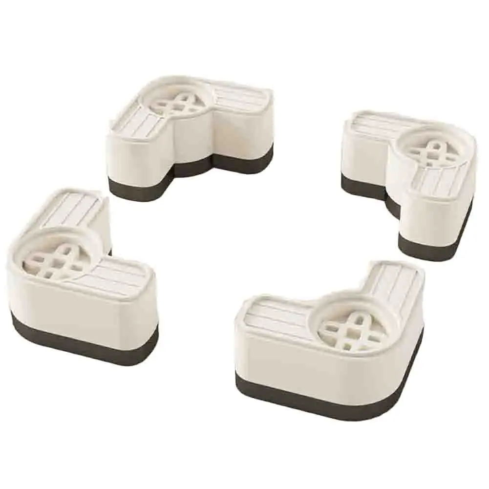 

Washing Machine Stability Height Adjustable Base Vibration Absorbing Pads Set Accessory Multiple Height Options Furniture Cups