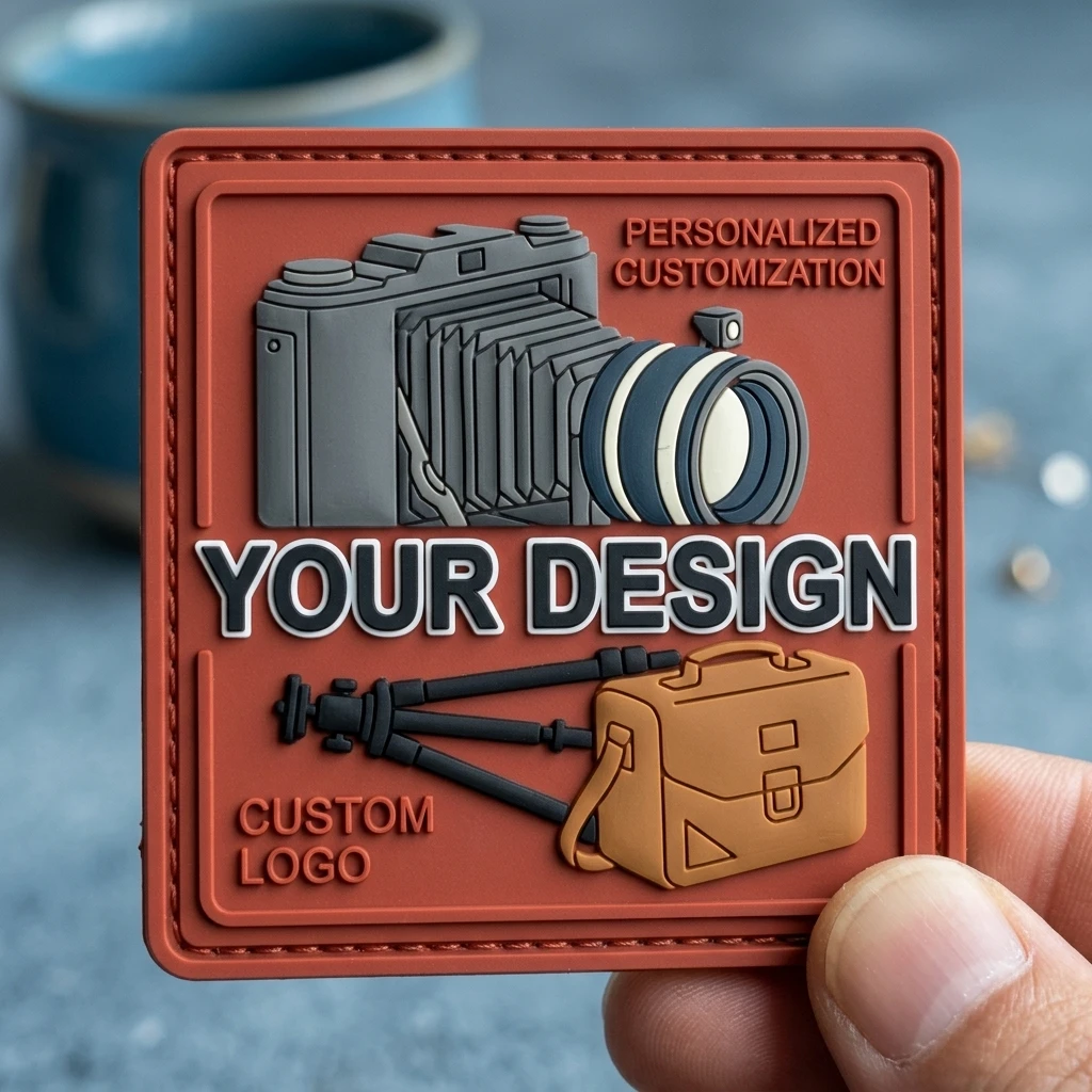 Soft Textured 3D Emboss Silicone Applique Custom Personalized Logo Detachable Rubber Stickers For DIY Garment Cap