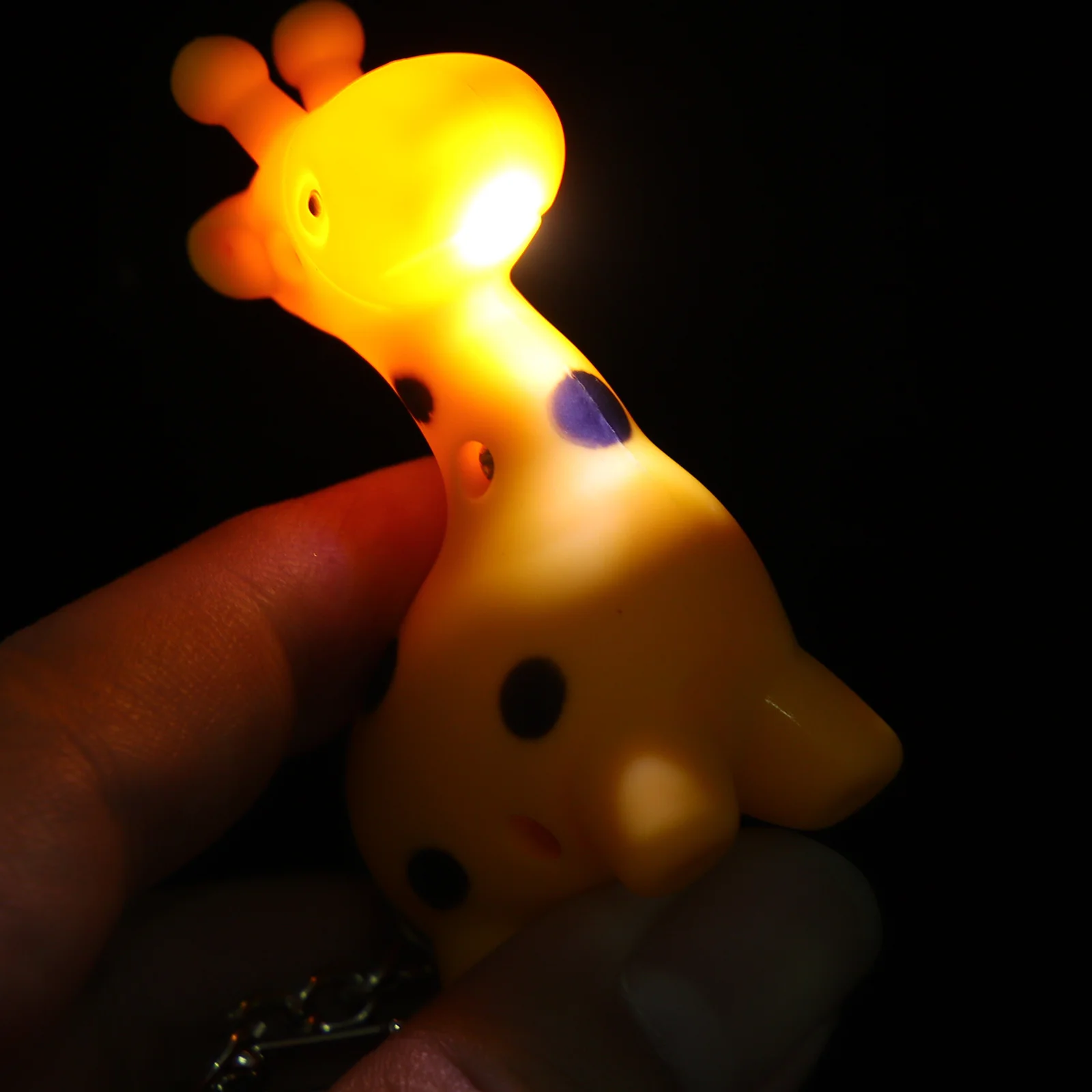 5Pcs Animal Keychains Light Up Flashlight Sound Party Favors Kids Boys Girls Keychains Key Chains Keyrings Funny Keychain