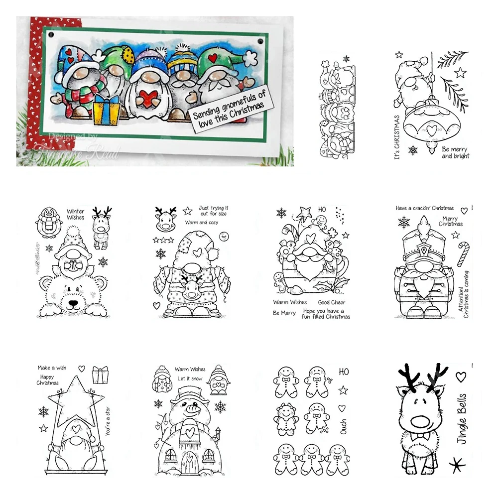 Christmas Gang Metal Cutting Dies Mini Rudolph New Scrapbook Decoration Stamps Stencils DIY Gift Card Craft