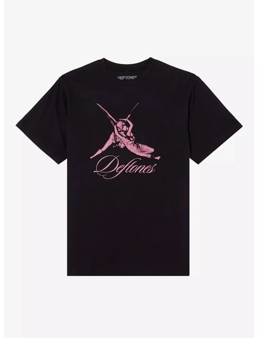 

Футболка Deftones Angel Embrace, повседневная мужская и женская футболка из чистого хлопка, летние вентилируемые уличные негабаритные готические футболки