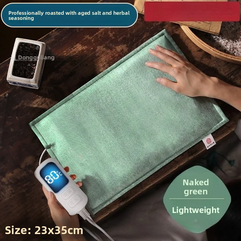 Electric Heated Sea Salt Hot Compress Bag Home Use Waist Full‑Body Physiotherapy Heating Therapy Pack