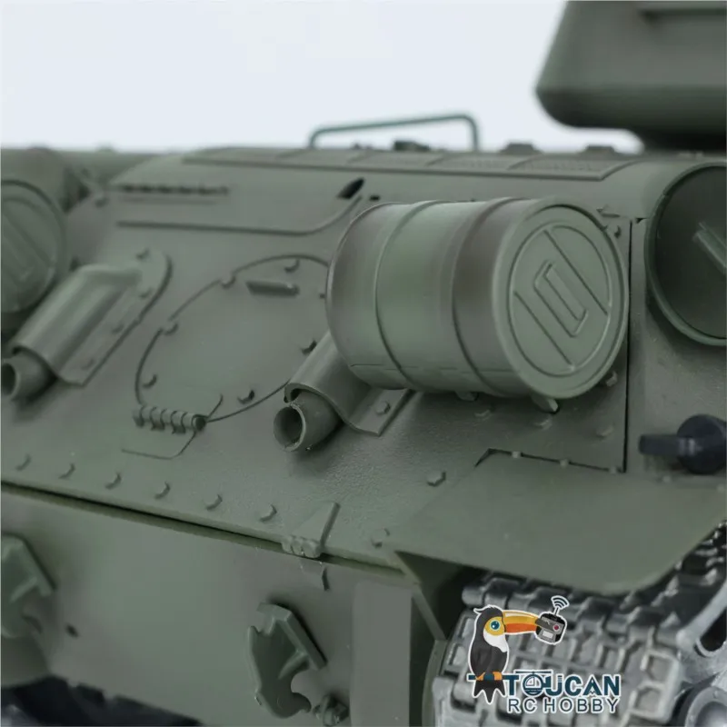 Henglong 1/16 7.0 RTR RC Tank T34-85 3909 Soviet with Metal Wheels Barrel Recoil Remote Control Model for Collectors