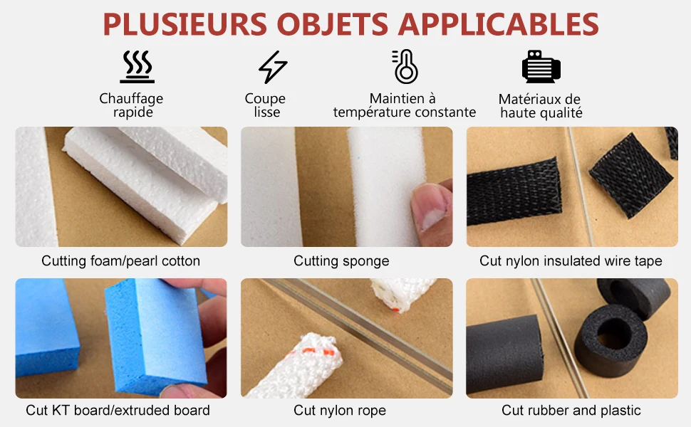 Electric Hot Knife 4 in 1 80W 220V Professional Hand-Held Polystyrene Cutting Electric Foam Cutting Machine Foam Plastic Carving