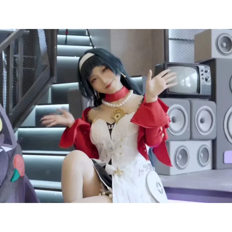 

CyAnime Game Zenless Zone Zero Косплей Астра Яо Идол Костюм Красное Пальто Платье Лолита Парики Для Девочек Женщин Хэллоуин Индивидуальные