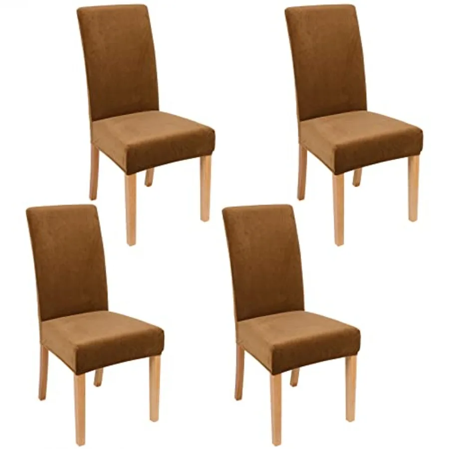 

Velvet Stretch Dining Room Chair Covers St Removable Washable Chair Slipcovers Kitchen Parsons Chair Protector