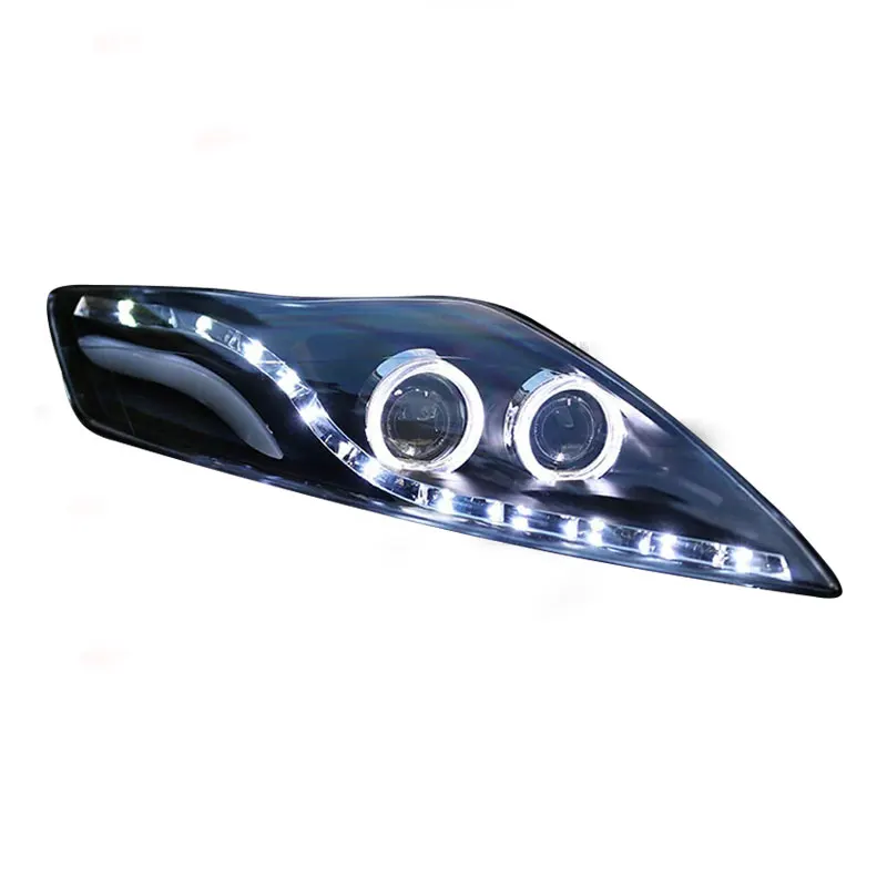 

Car Front Headlight for Ford Mondeo 2007-2011 Daytime Running DRL Head lamp Low High Beam Angel eyes