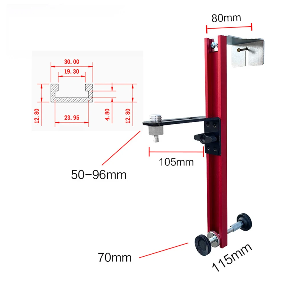 300/400/500/600MM Stable Mounting Aluminum Alloy Construction Adjustable Laser Level Bracket with Universal Adapter Accessory