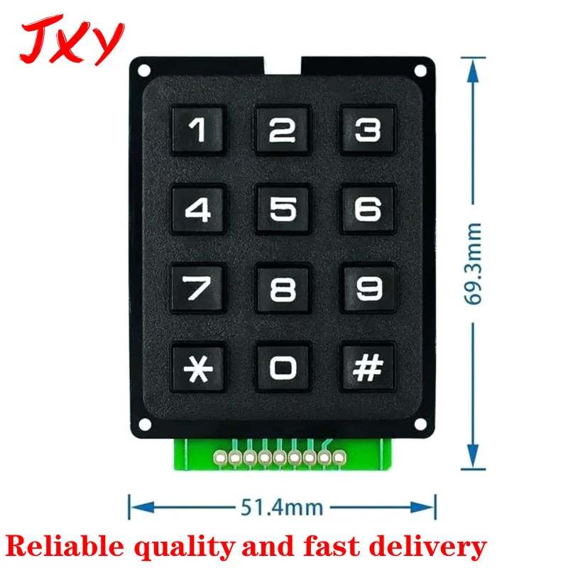 3*4 4*4 Matrix switch keyboard array module ABS plastic buttons 4x4 3x4 12 16 key film switch Arduino microcontroller keyboard