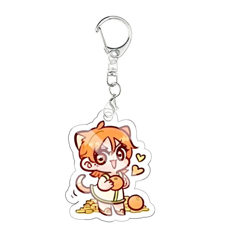 Q Version Luffy Nami Acrylic Keychain Usopp Tony Chopper Nico Robin Anime Bag Pendant Exquisite Student Cartoon Festival Gift view 5