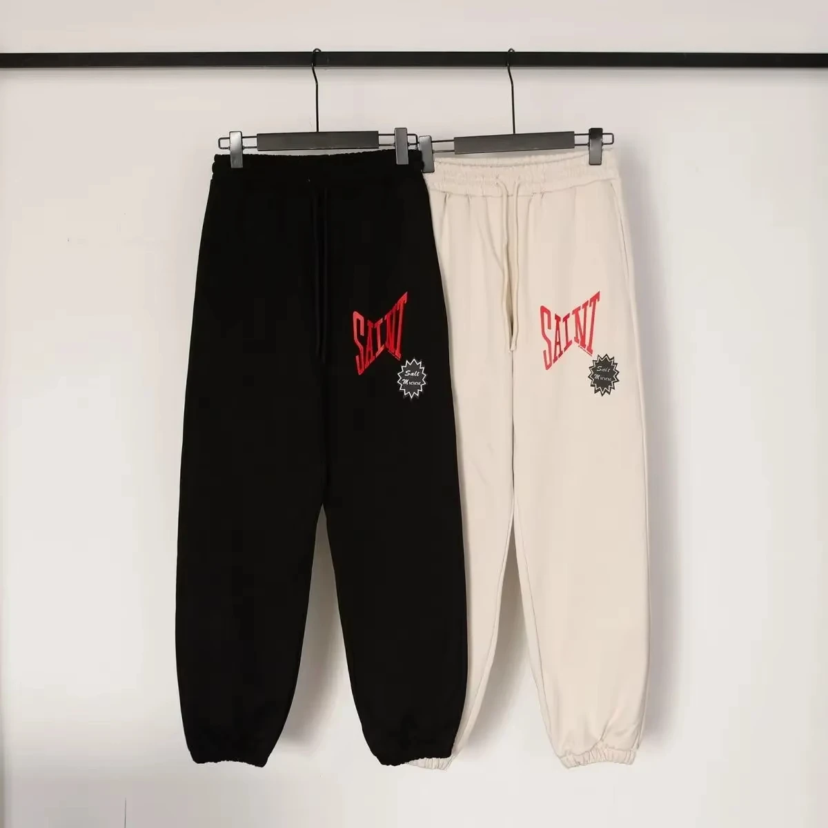 

Men's 2026 New Hot Fashion Spring and Autumn New Saint Michael Small Logo Printing High-quality Terry Leggings Trousers