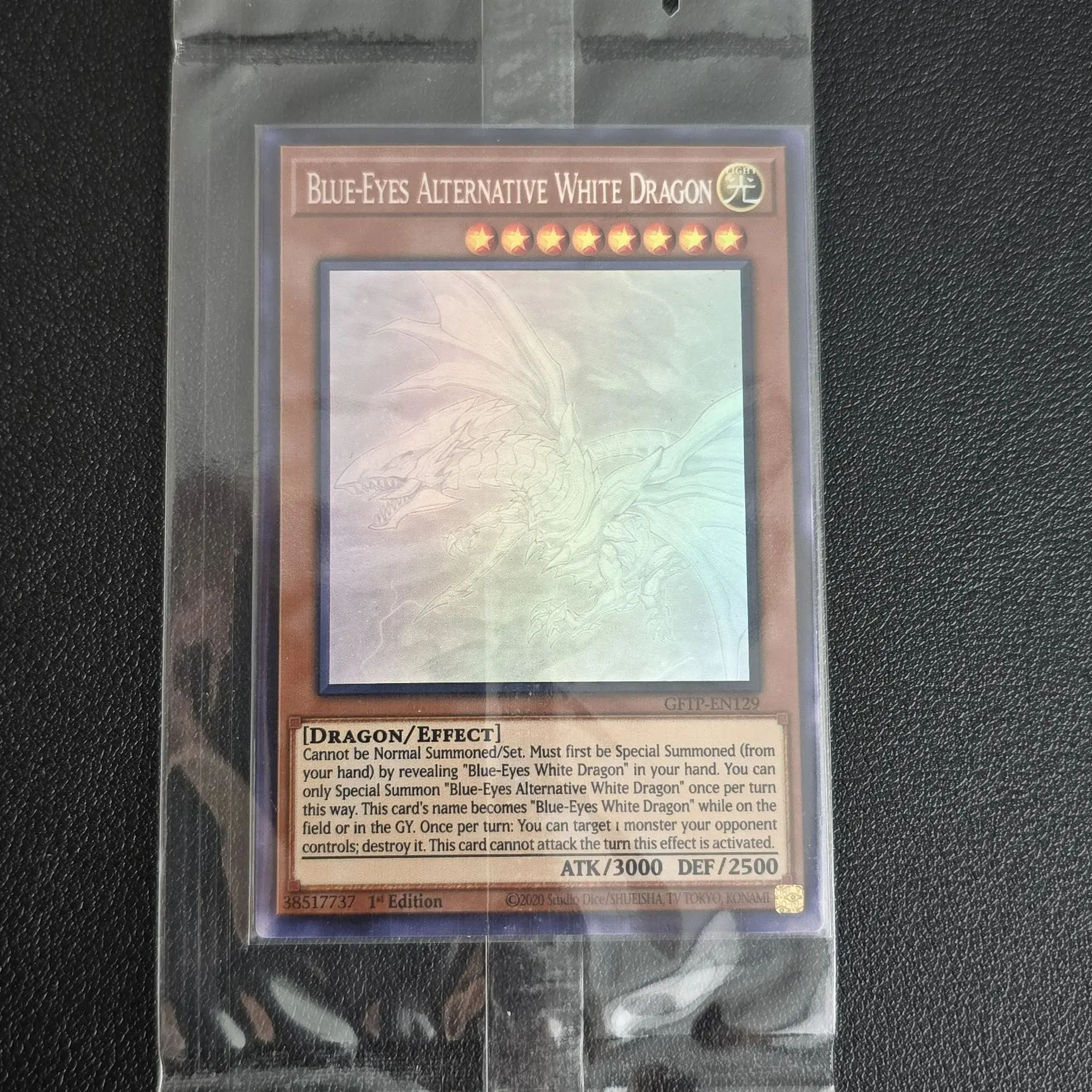 YuGiOh Ghosts From the Past GFTP Blue-Eyes Alternative White Dragon Hobby Collection Gift Toy Card (Not Original)