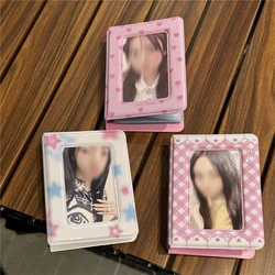 3 Inch Mini Kpop Album Cute Name Card Book Kpop Idol Card Binder Photo Album with 20 Pockets Small Card Collect Book Photo Album