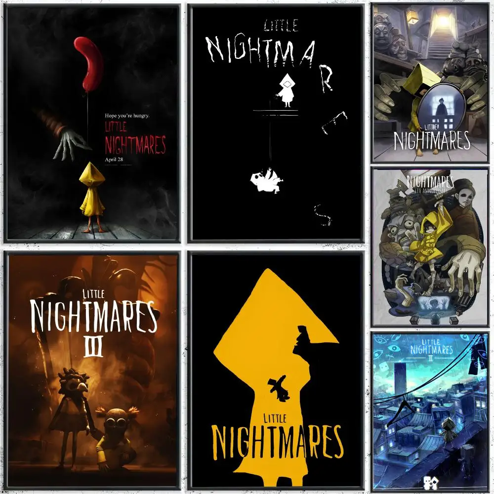 Game L-Little Nightmares Poster Reteo Wall Art Aesthetic Room Decor Print Living Room Bedroom Home Decoration