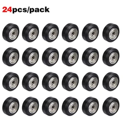 Polia de plástico Pom para CNC, 625zz Idler Pulley Gear, passivo redondo V-Slot Perlin, CR10, Ender 3, 12 PCs, 24PCs