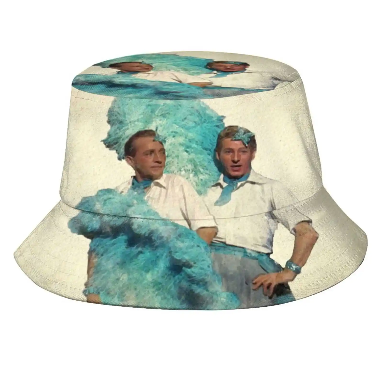 Reprise ( Sisters ) - Watercolor Bucket Hat Beach Tourism Hats Breathable Sun Cap Old White Christmas Bing Crosby Danny Kaye Bob