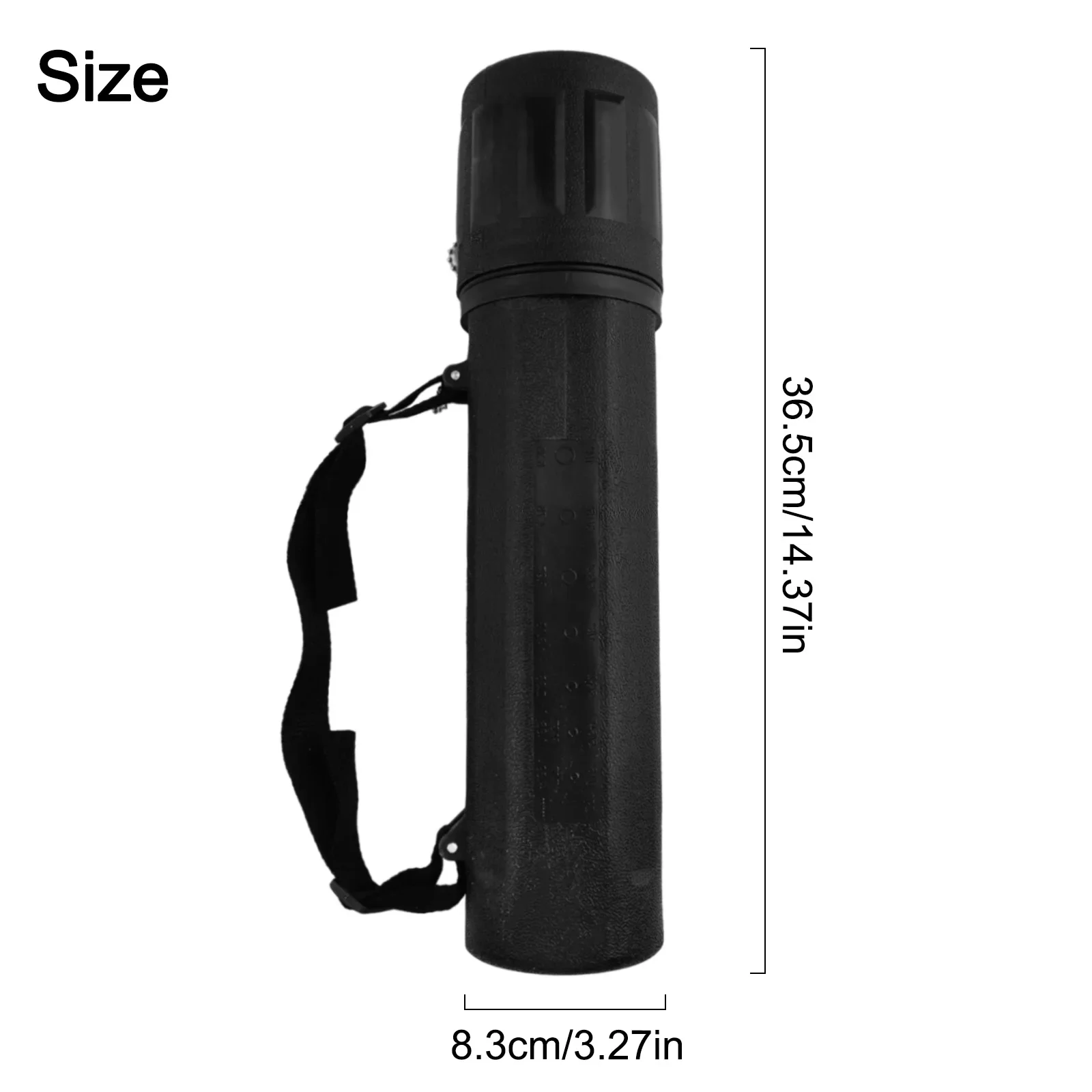 MMA Electrode Storage Container Tube 4.5kg Capacity Plastic Construction with Embossed Scale and Carry Strap for Mobility