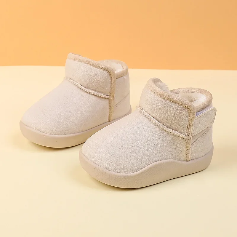 Fashion Children Casual Shoes Girls Boys Cotton Snow Boots Plush Warm Kids Boots Boy Winter Non-slip Cotton Shoes Sneakers