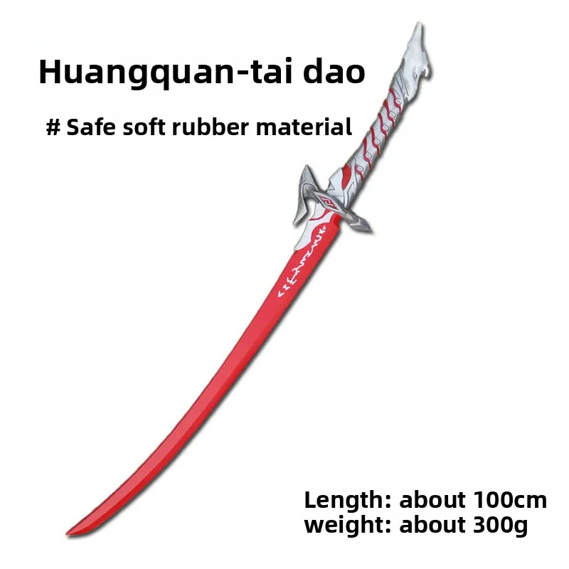 100 cm/33.37in Middeleeuws Zwaard PU Honkai: Star Rail Cosplay Katana Met Schede Model Props Feestartikelen Collectible Jongen Gift speelgoed