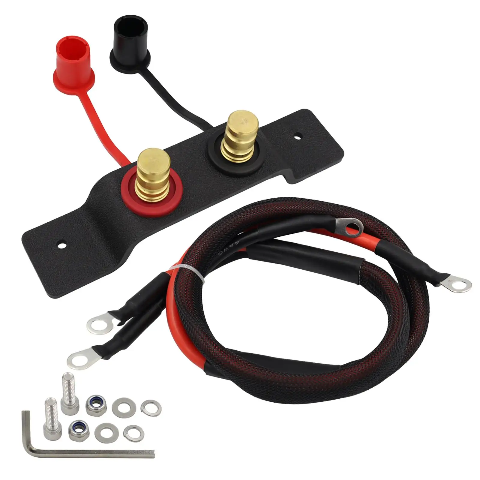 

Remote Battery Terminals Boats Jump Post Starter 1.2M with Bracket Racing Cars