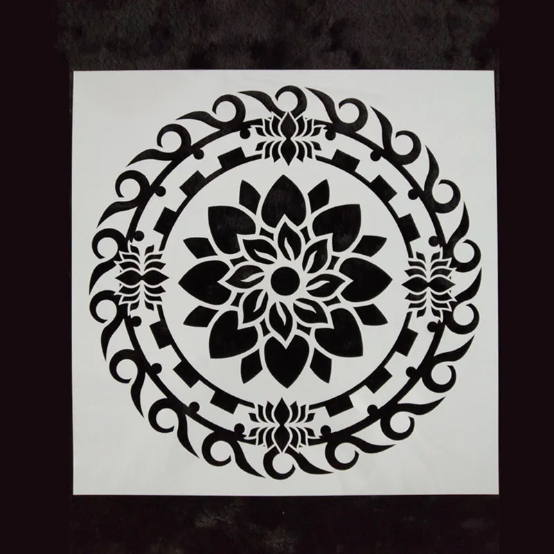 Трафарет для рисования мандалы, 30*30 см