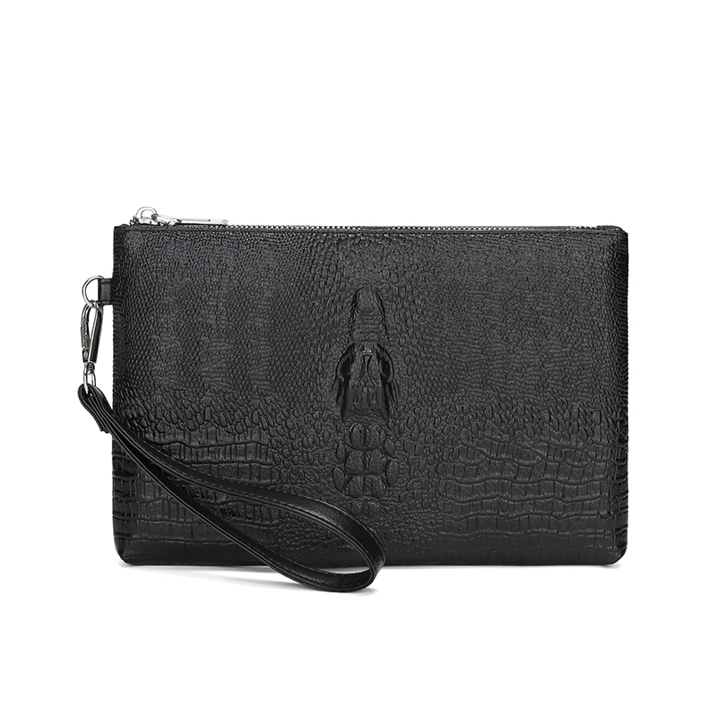 Fashion Casual Business Men Clutch Bag High Quality Soft PU Leather Luxury Envelope Phone Handbag Day Clutch