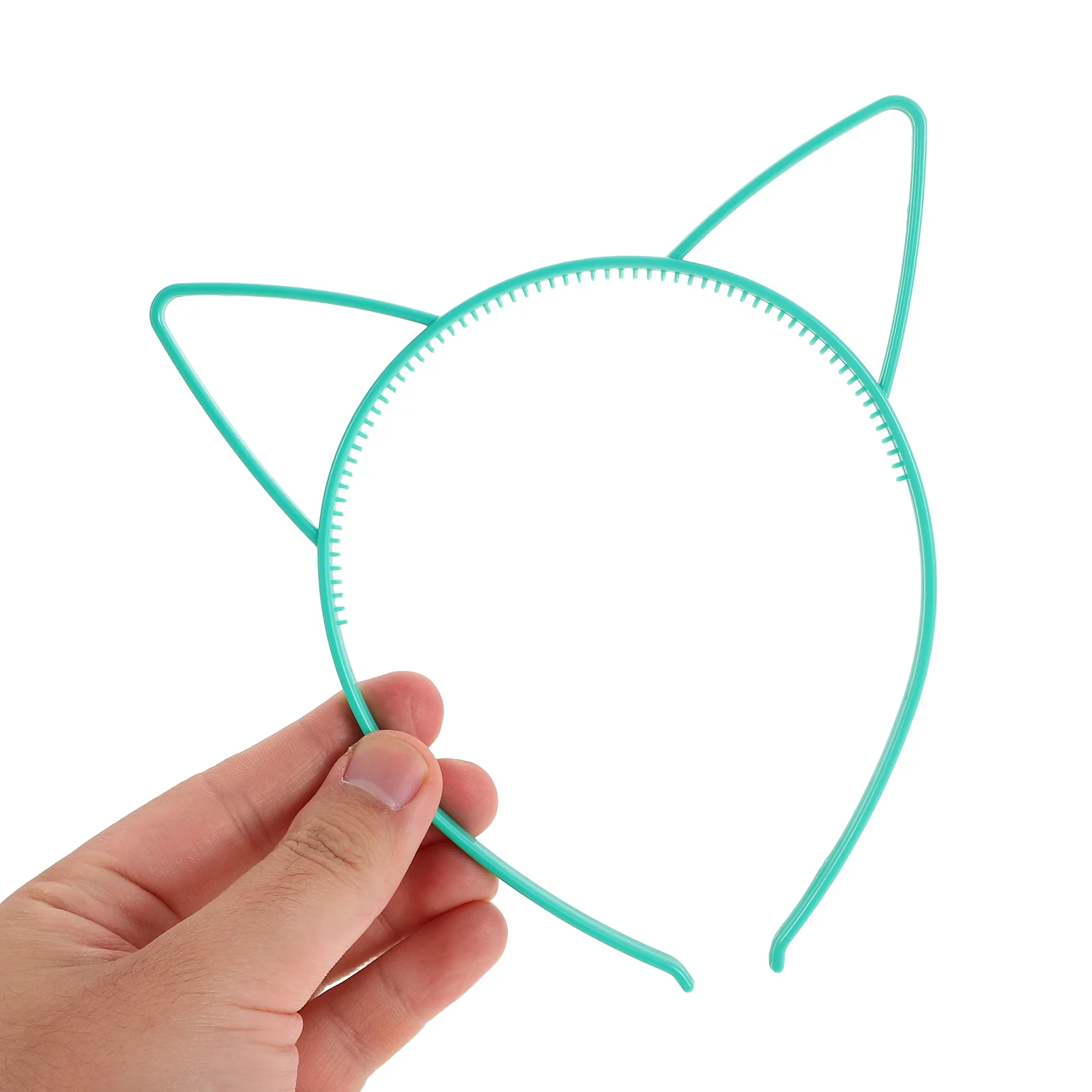 

Colorful Cat Ear Headband Cute Cartoon Plastic Hair Hoops Ears in Hat Halloween Adult