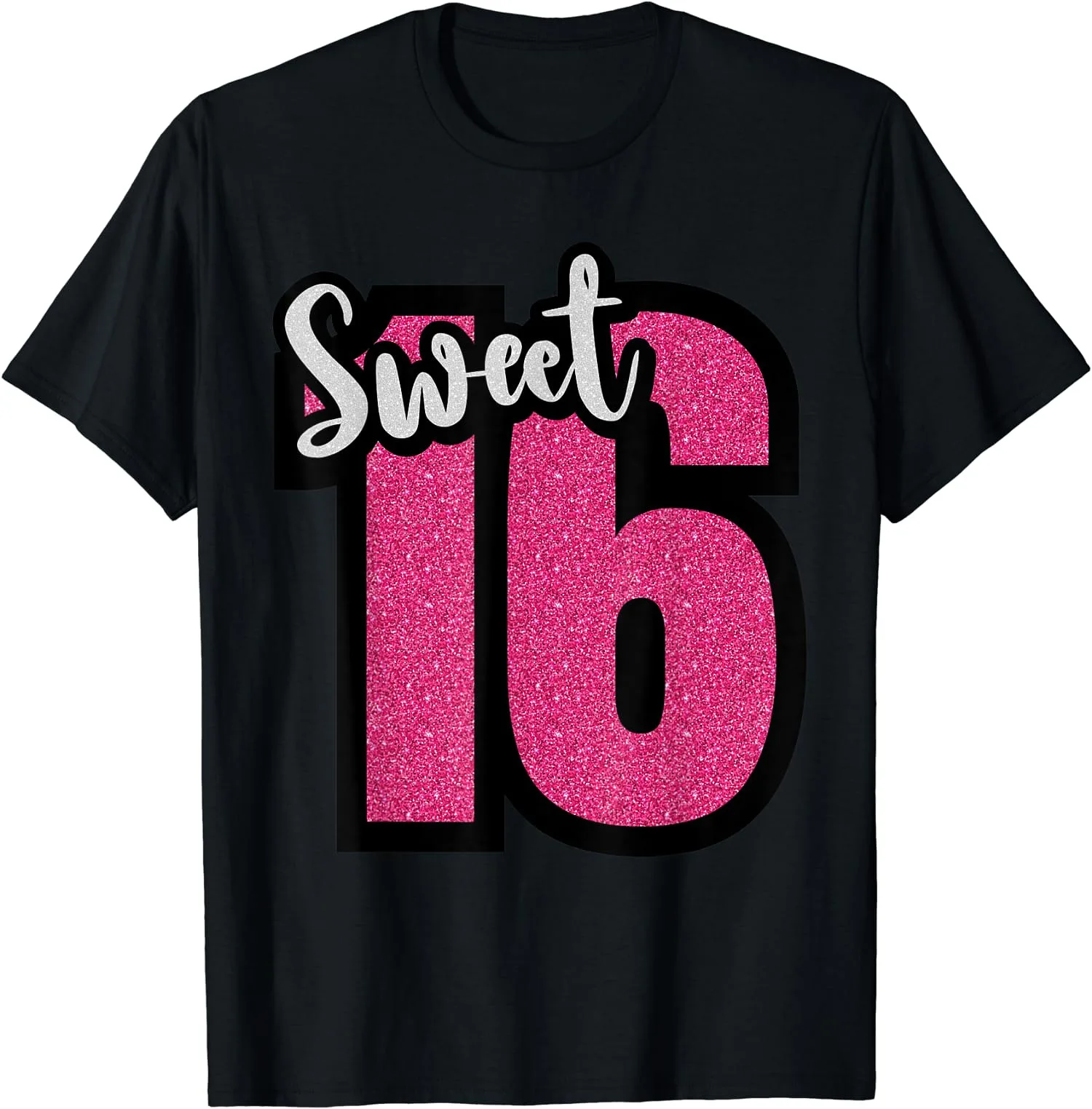 Sweet 16 Sixteen 16th Birthday Girls Gift Unisex Cotton T-Shirt S-5XL