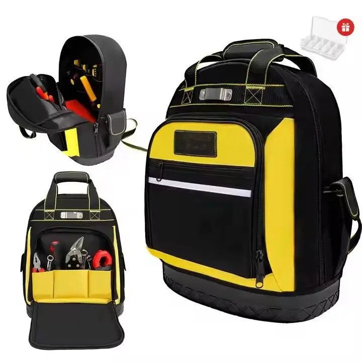 Multifunctional Zippered Tool Backpack | Heavy-Duty 600D Oxford | Waterproof