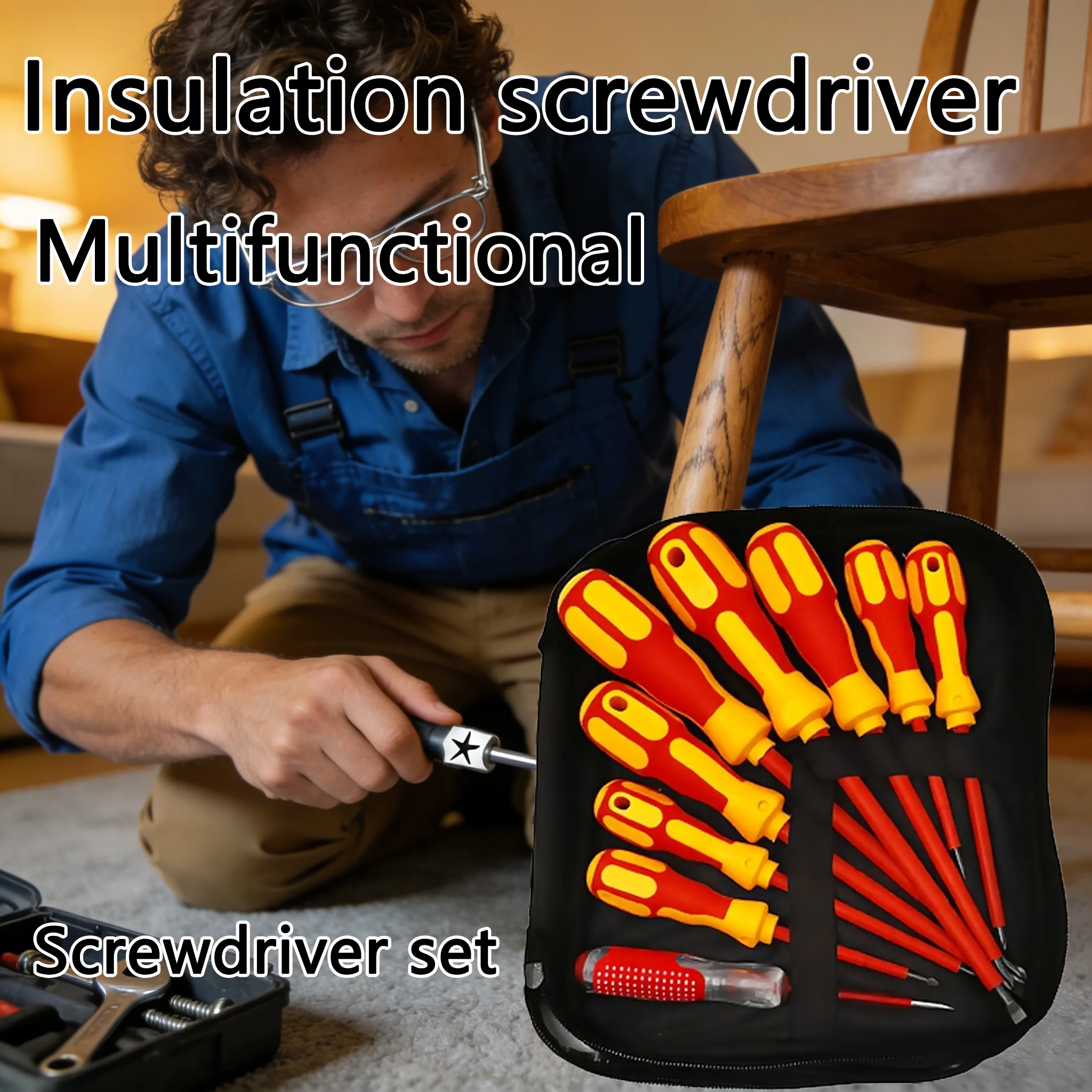 

Изолированный для электриков, ручные инструменты, набор отверток для электрика, многофункциональная магнитная отвертка, шлицевые биты Phillips
