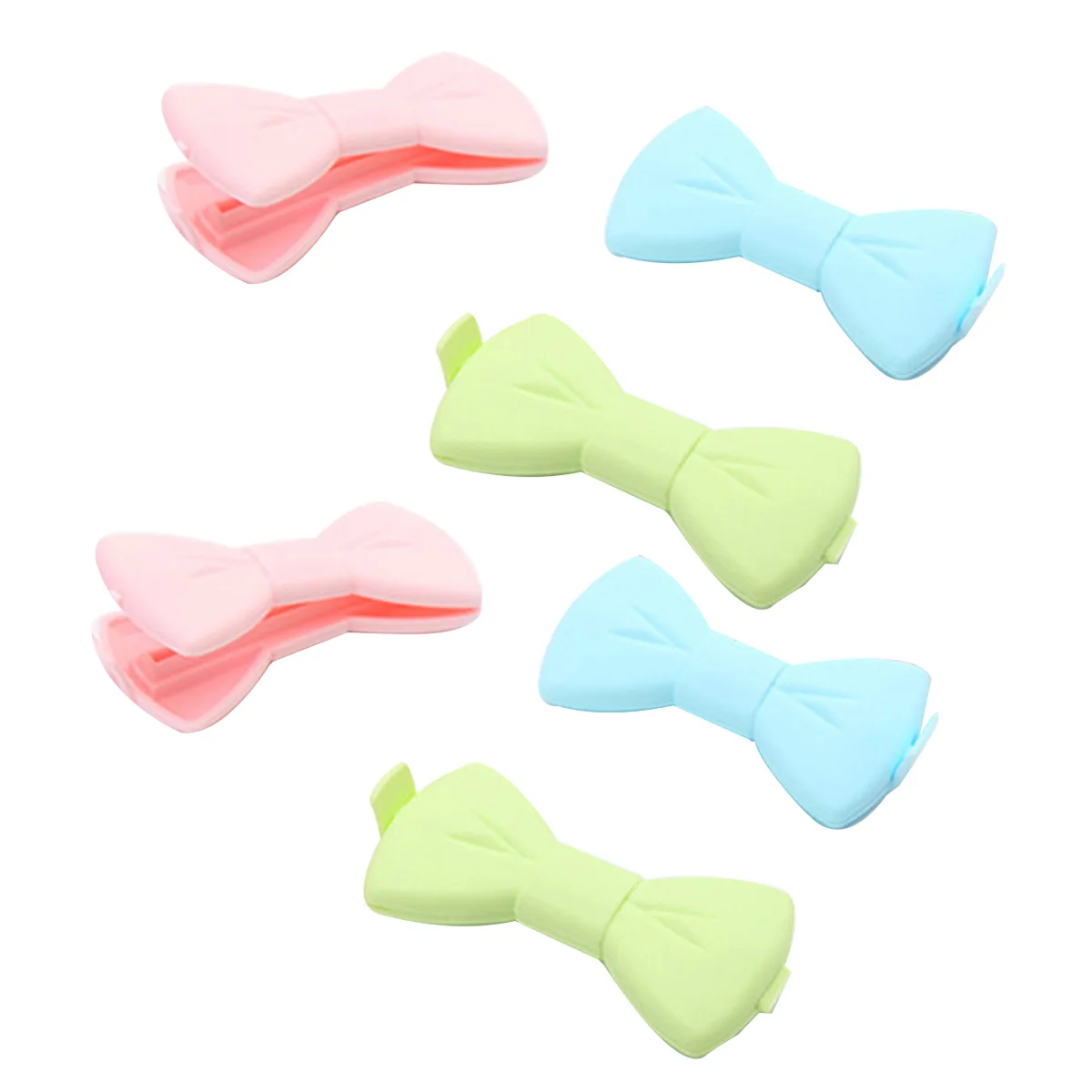 

10pcs Sealing Clips Food Bag Reusable Bow Knot Ideal Milk Powder Salt Oatmeal Snack Sealer Vacuum Bright Colors Random
