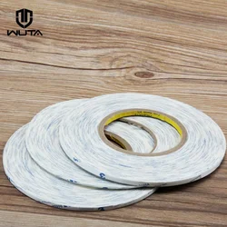 WUTA 50meter 2/4/5mm Double-sided Tape Ultra-thin White Strong Sticky Glue Tape DIY Leather Craft Tools Model Number 3M9448WUTA