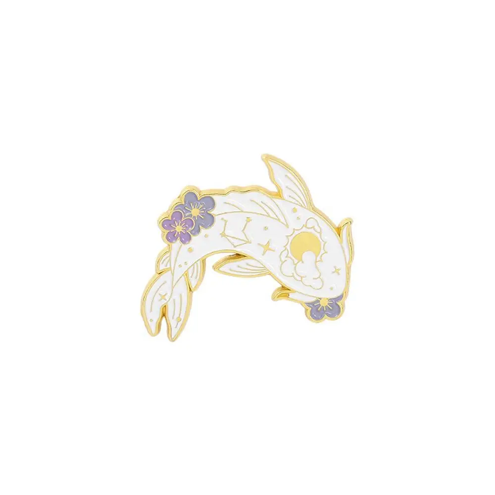 

Fashion Collar Brooch Jewelry Accessories Travel Commemorative Lapel Pin Brooches Pin Enamel Pin Lapel Brooch Koi Fish Brooches