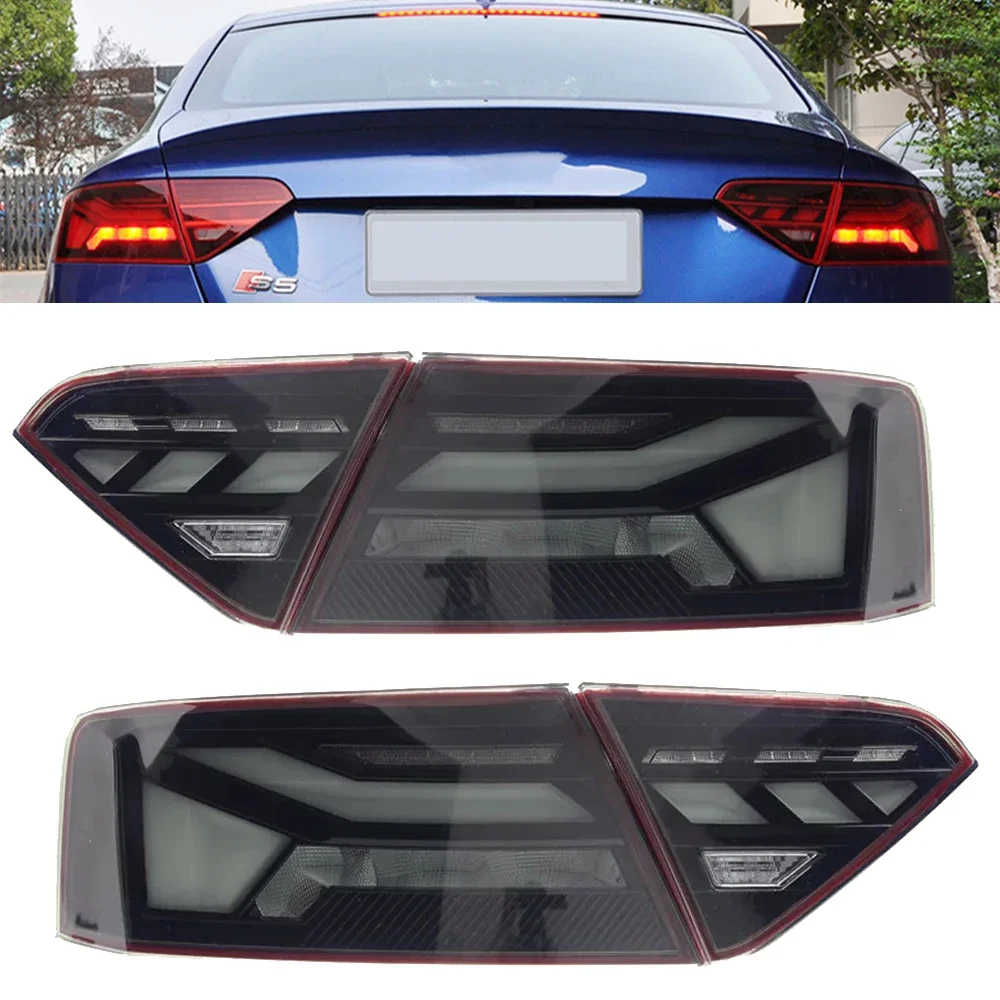 Car LED Tail Lights For Audi A5 2008-2016 LED Car Tail Lamps Daytime Running Lights Dynamic Turn Signals Car Accessories