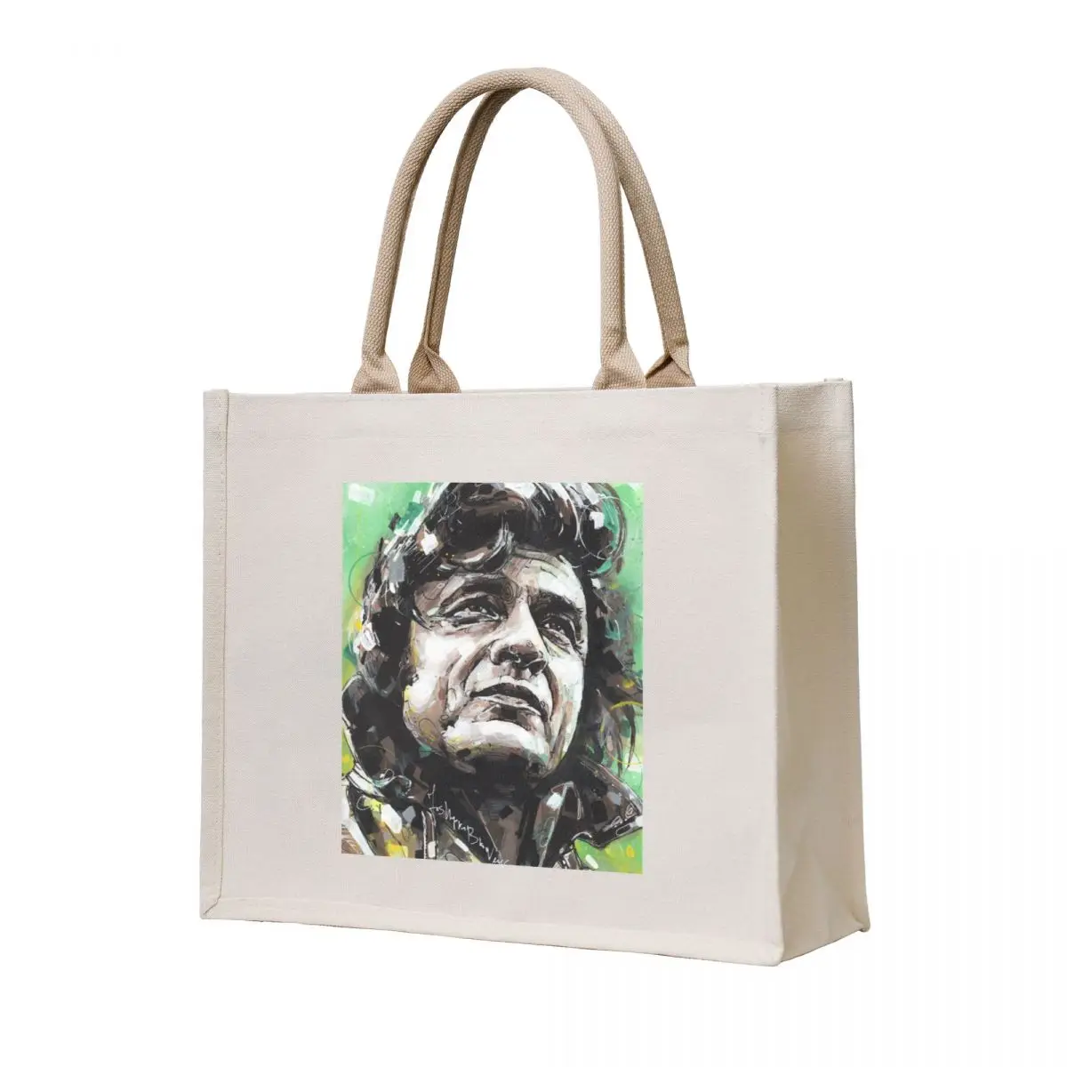 

Johnny Cash painting Tote Bag great bag cute tote bag Candy bags