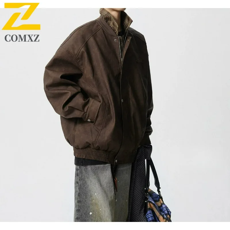 

COMXZ Outdoor Adventure Mens Jacket Comfortable Lightweight Motorcycle Daily Style Windproof Durable Autumn New Wear Clothing