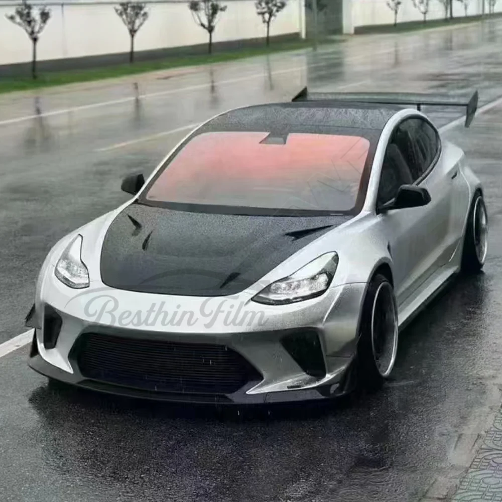 Kameleon PET-materiaal Auto voorruit Voorruit Bescherming Schaduwsticker Zelfherstellende UV-bestendige warmte-isolatie Tintfilm