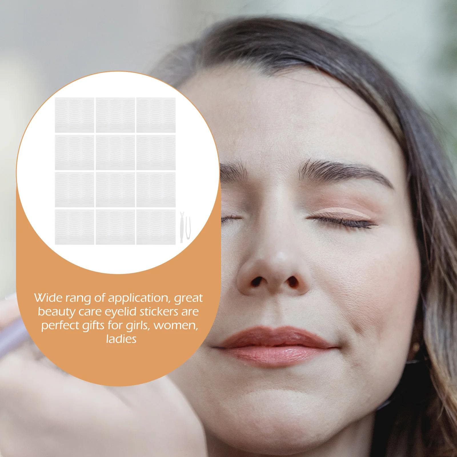 สติกเกอร์ติดเปลือกตาแบบใส 2 ชุด สำหรับผู้หญิง อุปกรณ์แต่งตาแบบธรรมชาติ ใช้ในร้านเสริมสวยมืออาชีพ น้ำหนักเบา ระบายอากาศได้ดี