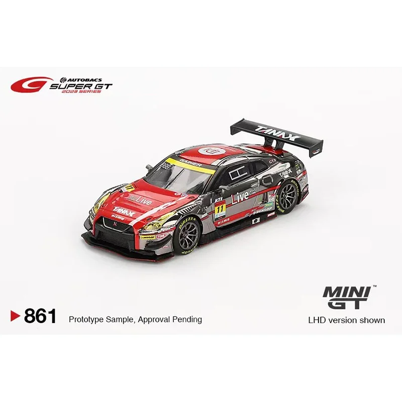 MINIGT 861 1:64 GTR R35 #11 Gainer Tanax Diecast Diorama Model Collection Miniature Toys