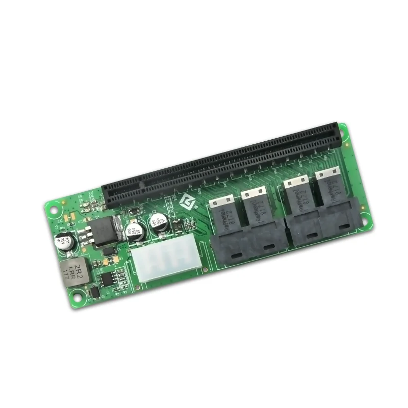 3316PE 4 Port SFF-8643 to PCIe x16 Slot Adapter