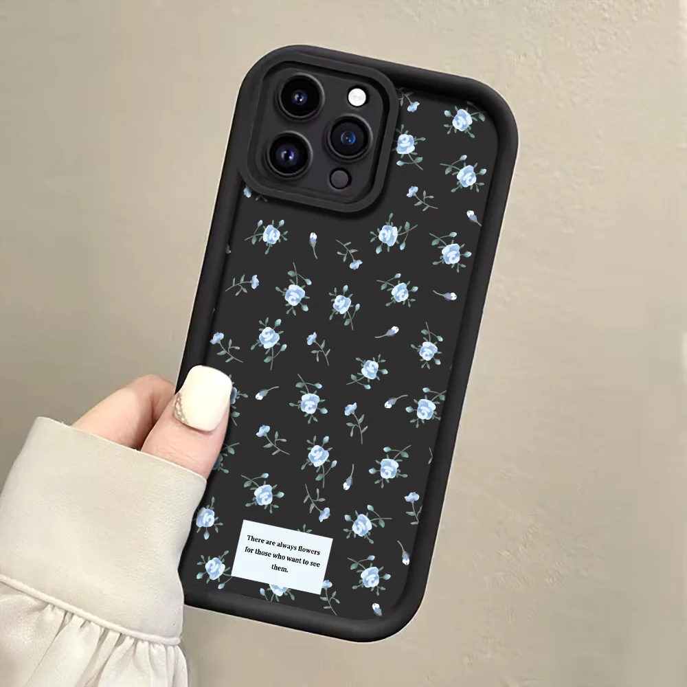 Hellblaue Rosen-Handyhülle mit Trageriemen für Samsung Galaxy Note 20 Ultra S25 S26 S24 Plus S24 S23 FE S23 S24 S25 Ultra A56 Cover – Detail 5